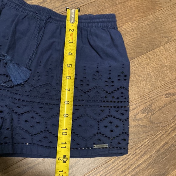 💥💥SOLD 💥💥Superdry Navy blue lined drawstring with side pockets shorts small - Picture 13 of 13